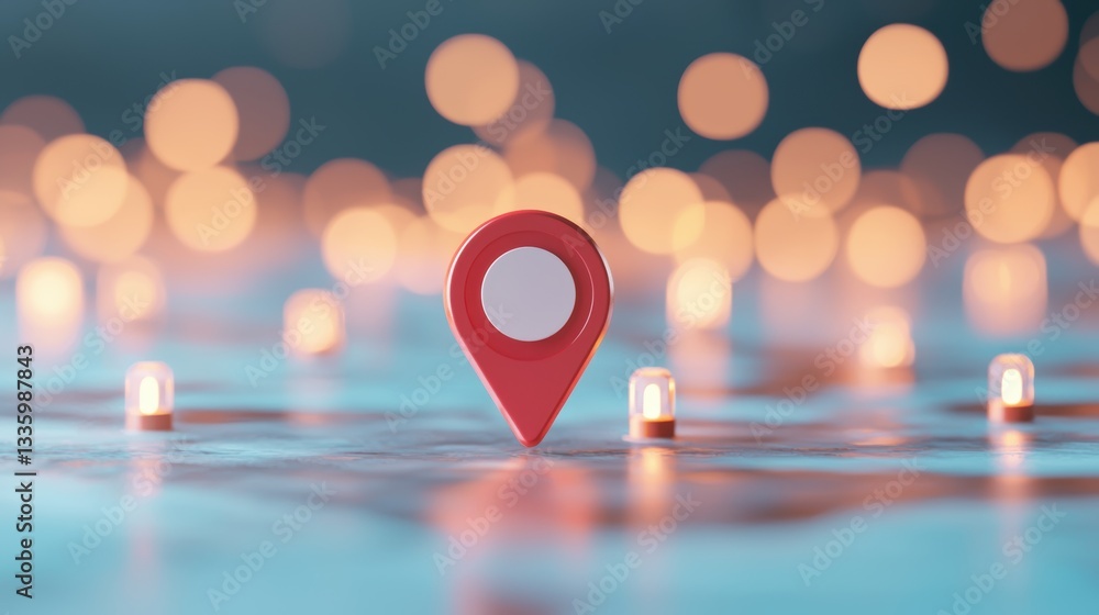 Aufkleber social media and sharing location icon a location pin marker with a speech bubble icon, symbolizing 