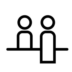 カウンターのピクトグラム