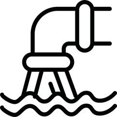 sewage vector icon