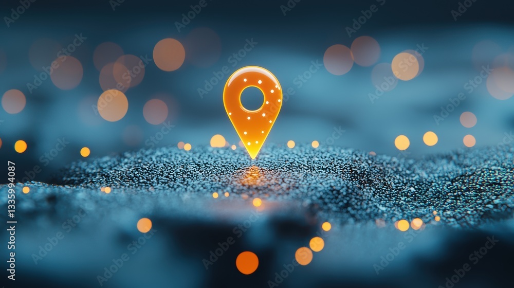 Poster location pin location pin with a pulsing animation, indicating a current location or real time track