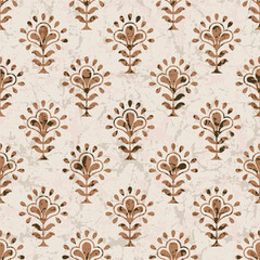 Hashtag CADS Floral block print Pattern. Boho Print. Hand draw Illustrations, Batik Print, Floral Pattern, Print Art. EPS file format. 