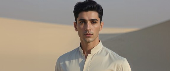 Middle Eastern transgender gay man outdoors