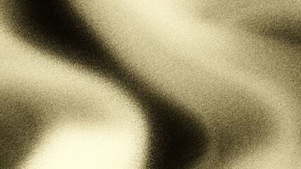 Illustration of a wavy background with grain and shadow texture in gold and black tones. Soft gradients give depth and dimension, similar to old metal, sandpaper or abstract light and shadow effects.