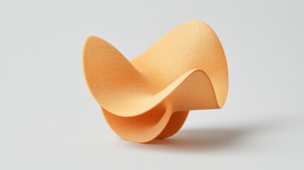 Abstract Orange Sculpture