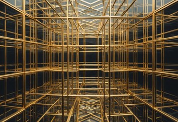 steel structure of a construction site