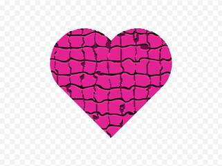 Heart Symbol Vector. Valentines Collection of Pink Hearts.