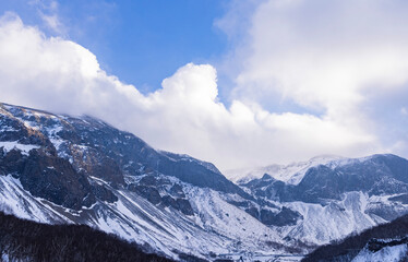 Changbai Mountain scenic spot snow mountain scenery
