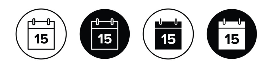 Calendar day vectors icons graphics pack