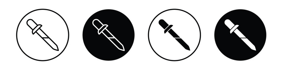 Eye dropper half vectors icons graphics pack