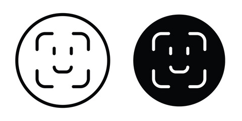 Face id vectors icons graphics pack