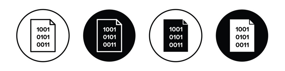 File Binary vectors icons graphics pack