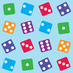Sudoku Colorful Dice Design Pattern