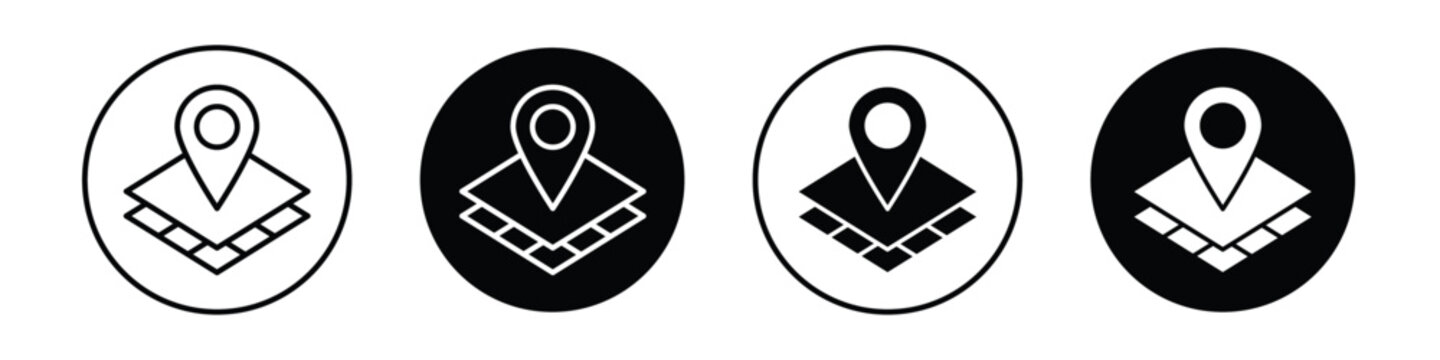 Land layer location vectors icons graphics pack