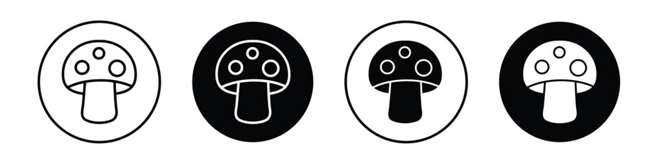 Mushroom vectors icons graphics pack