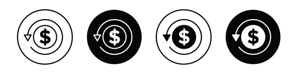 Refund vectors icons graphics pack