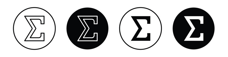Sigma vectors icons graphics pack