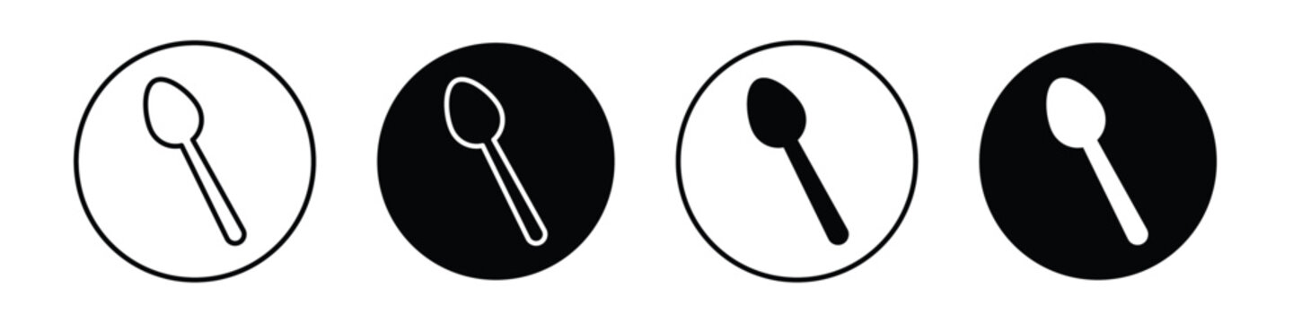 Spoon vectors icons graphics pack