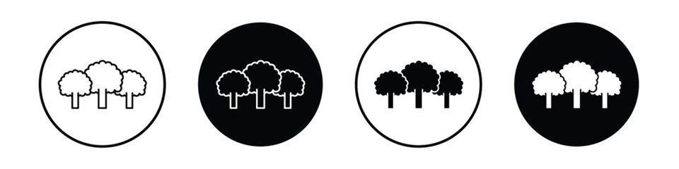 Trees vectors icons graphics pack