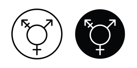 Transgender vectors icons graphics pack
