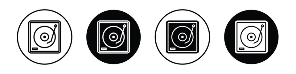 Turntable vectors icons graphics pack