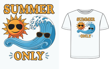 Summer t shirt design