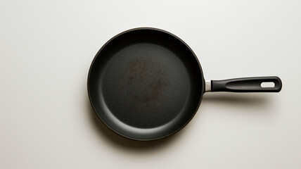Detailed close-up of a frying pan designed for professional advertising and content creation.