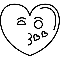 Kiss Heart Icon