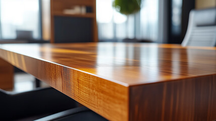 Detailed view of a modern office desk featuring diverse textures.