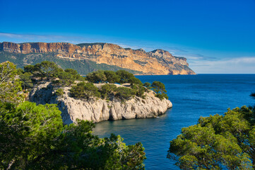 Obraz premium Calanque Port Miou bei Cassis an der Cote d'azur