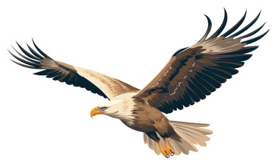 Obraz premium PNG White-tailed Eagle flying vulture animal eagle.