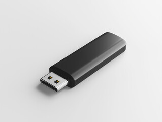 Detailed photography of a modern USB stick with emphasis on its design and textures against a white backdrop.