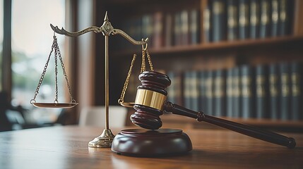 Gavel and Scales of Justice Legal Concept