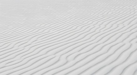 Obraz premium White Sand Dunes Landscape with Ripples Texture in Desert Environment