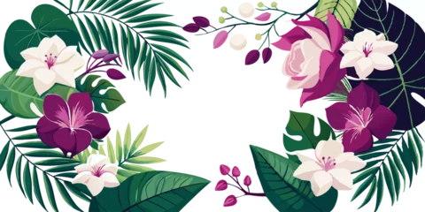 Selbstklebende Fototapeten "Floral Harmony: A Symmetrical Celebration of Nature’s Freshness"  © Tarik