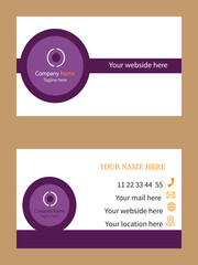 Naklejka premium Business card template