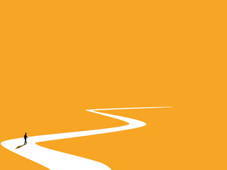 Long road, Business and investment concept