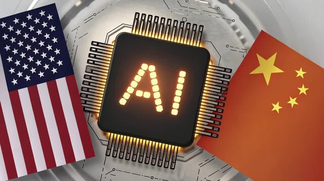 USA china AI chip war LLM AGI Artificial intelligence war America