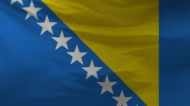 Bosnia and Herzegovina Flag 4K