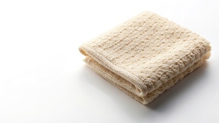 Eco-Friendly Washcloth: Sustainable Bath Product, Close-up Macro Photography, Flat Lay