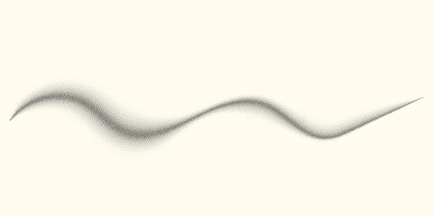 Dotwork wave pattern vector background. Black grunge noise stipple dots hills. Sand grain effect. Black dots grunge wave banner. Abstract shape noise dotwork pattern. Stochastic dotted hills vector