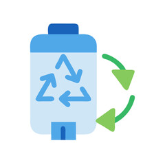 Obraz premium Recyclable water bottle icon