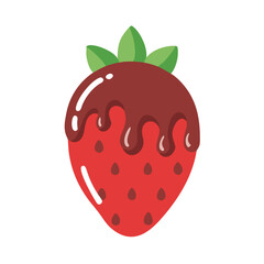 Obraz premium Strawberry dipped in chocolate