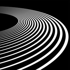 AbstractBlack and White  Background with Track Lines. 