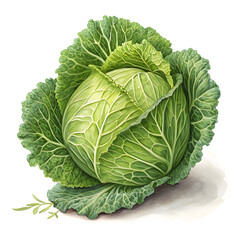 Fototapeta premium Cabbage isolated on white background