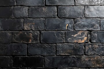 Obraz premium Dark Brick Wall Texture Background Design