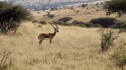 Impala in African Savanna Landscape (1)