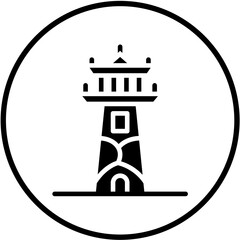 Vector Design Lighthouse Icon Style