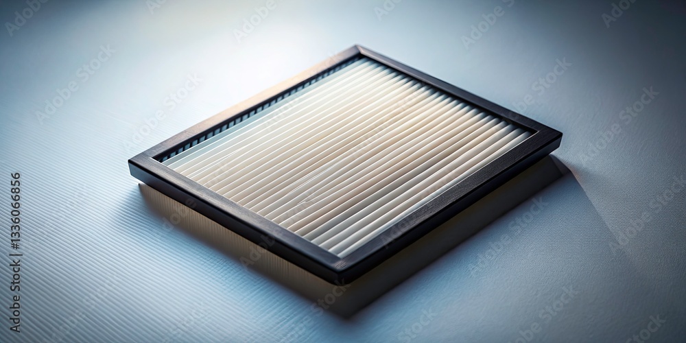Aufkleber high-angle macro photography of filter module silhouette with backlight on solid color backdrop for 