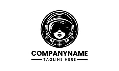 Stylized astronaut in spacesuit graphic. Space exploration vector design. © nuaari