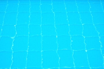Blue Swimming Pool With White